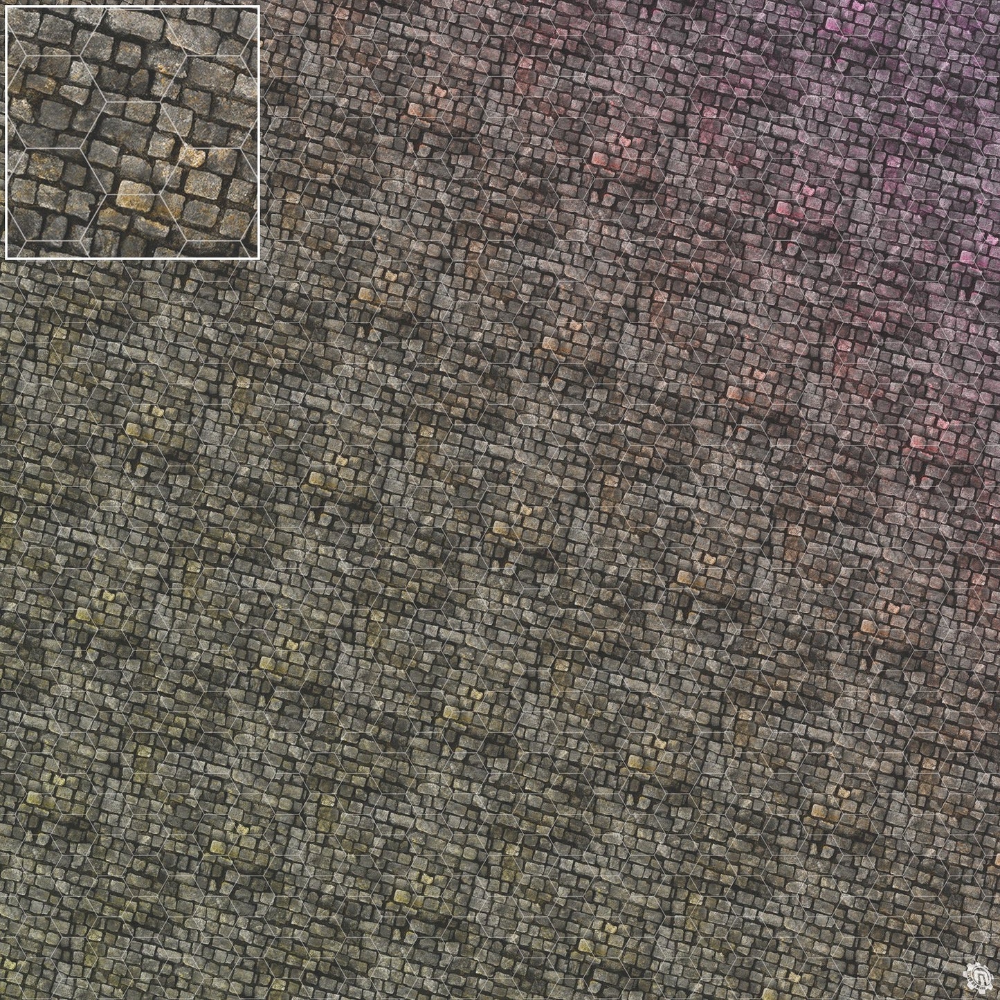Bustling City Tabletop Wargaming Play Mat - Victorian Cobblestone Streets by Mats by Mars