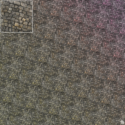Bustling City Tabletop Wargaming Play Mat - Victorian Cobblestone Streets by Mats by Mars
