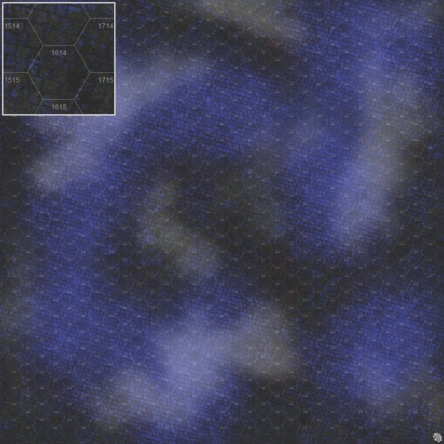 Mats by Mars: Misty Mayhem Tabletop Wargaming Play Mat