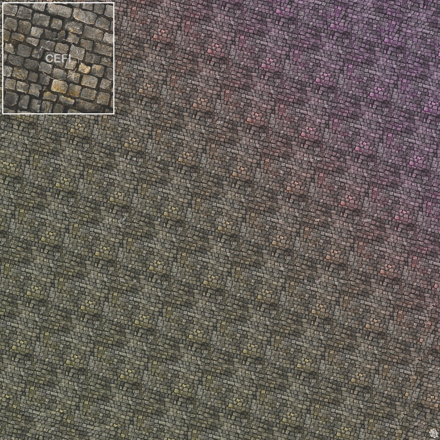 Bustling City Tabletop Wargaming Play Mat - Victorian Cobblestone Streets by Mats by Mars