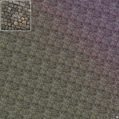 Bustling City Tabletop Wargaming Play Mat - Victorian Cobblestone Streets by Mats by Mars