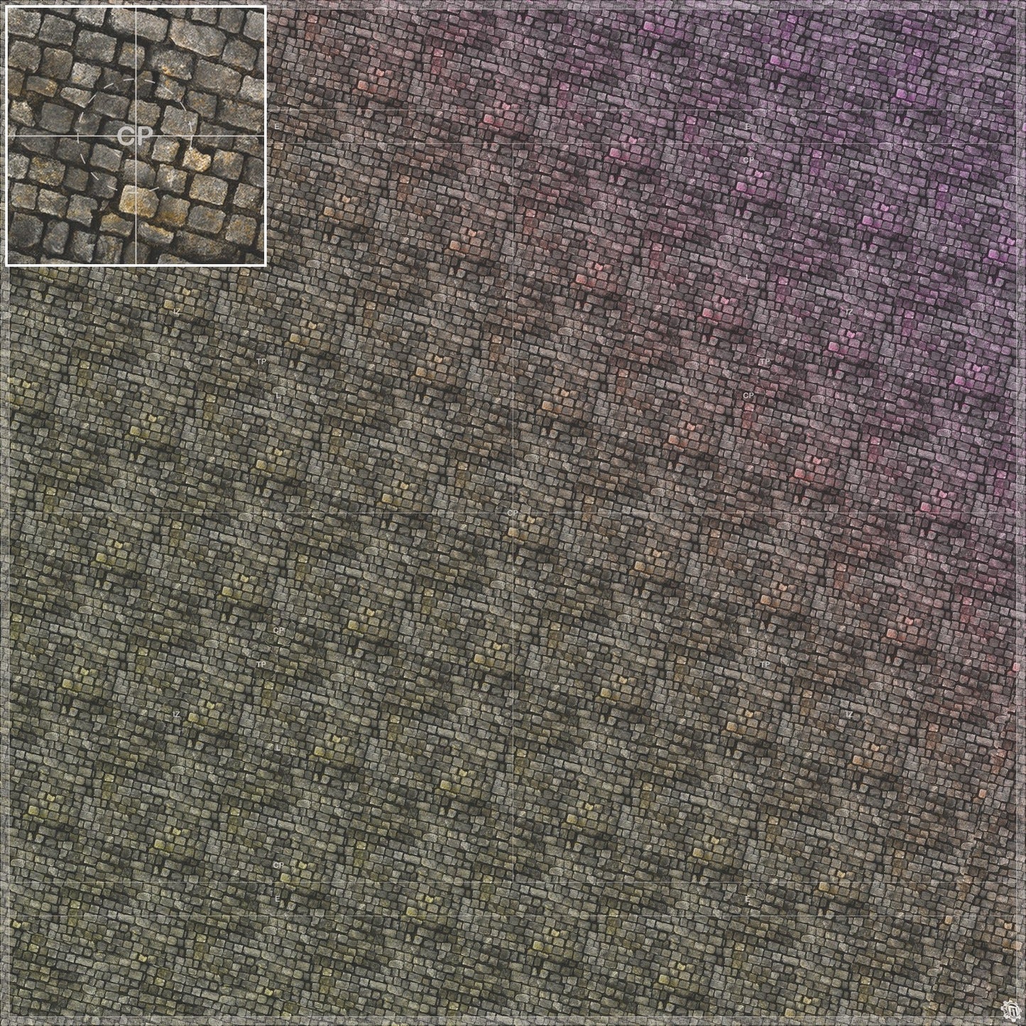 Bustling City Tabletop Wargaming Play Mat - Victorian Cobblestone Streets by Mats by Mars
