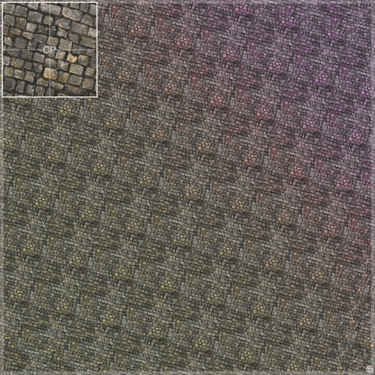 Bustling City Tabletop Wargaming Play Mat - Victorian Cobblestone Streets by Mats by Mars