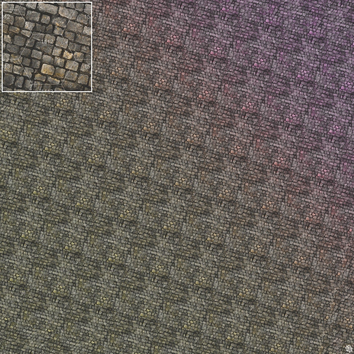 Bustling City Tabletop Wargaming Play Mat - Victorian Cobblestone Streets by Mats by Mars