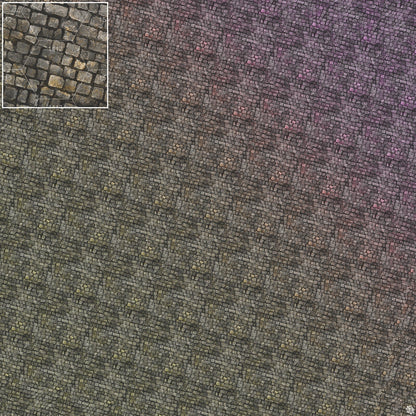 Bustling City Tabletop Wargaming Play Mat - Victorian Cobblestone Streets by Mats by Mars