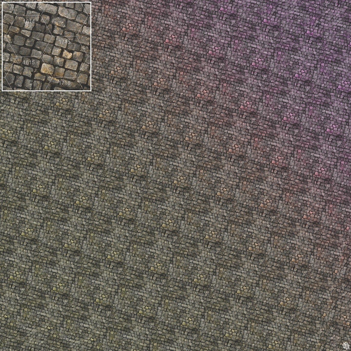 Bustling City Tabletop Wargaming Play Mat - Victorian Cobblestone Streets by Mats by Mars