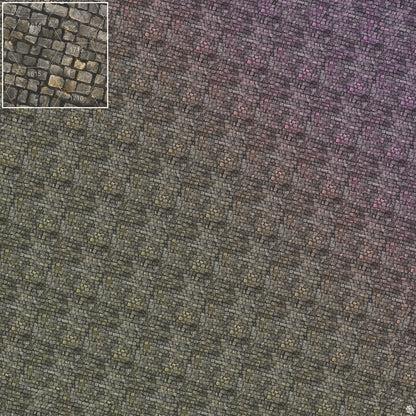 Bustling City Tabletop Wargaming Play Mat - Victorian Cobblestone Streets by Mats by Mars