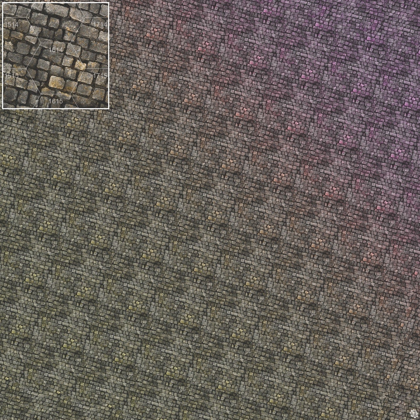 Bustling City Tabletop Wargaming Play Mat - Victorian Cobblestone Streets by Mats by Mars