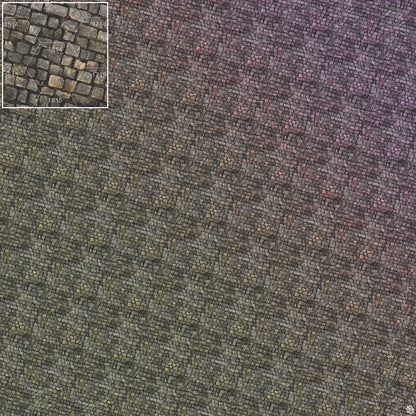Bustling City Tabletop Wargaming Play Mat - Victorian Cobblestone Streets by Mats by Mars