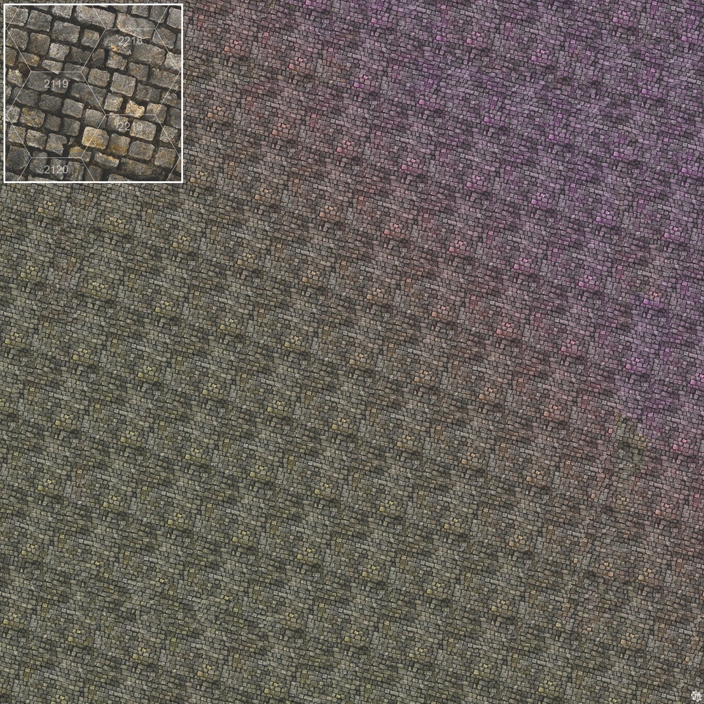 Bustling City Tabletop Wargaming Play Mat - Victorian Cobblestone Streets by Mats by Mars