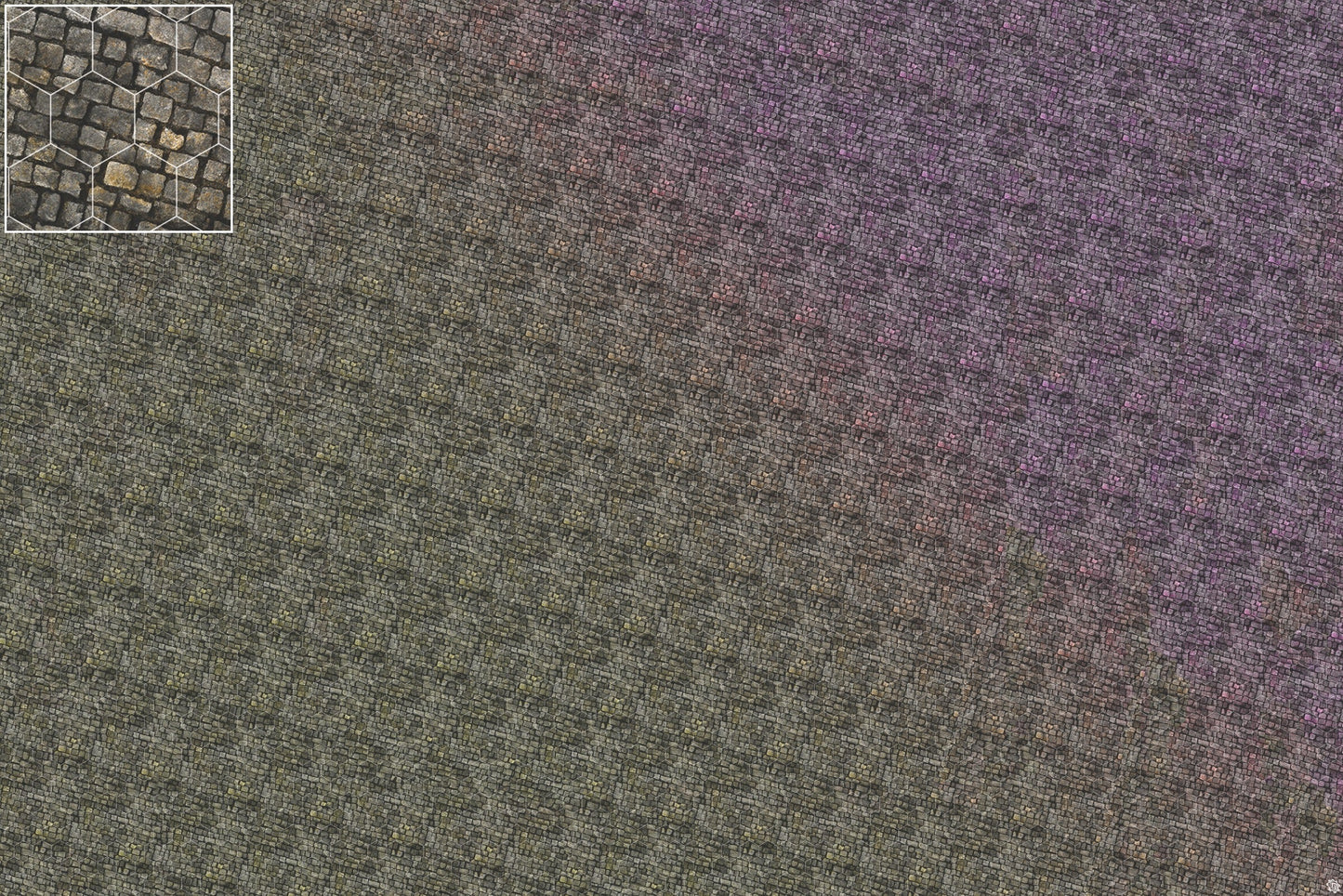 Bustling City Tabletop Wargaming Play Mat - Victorian Cobblestone Streets by Mats by Mars