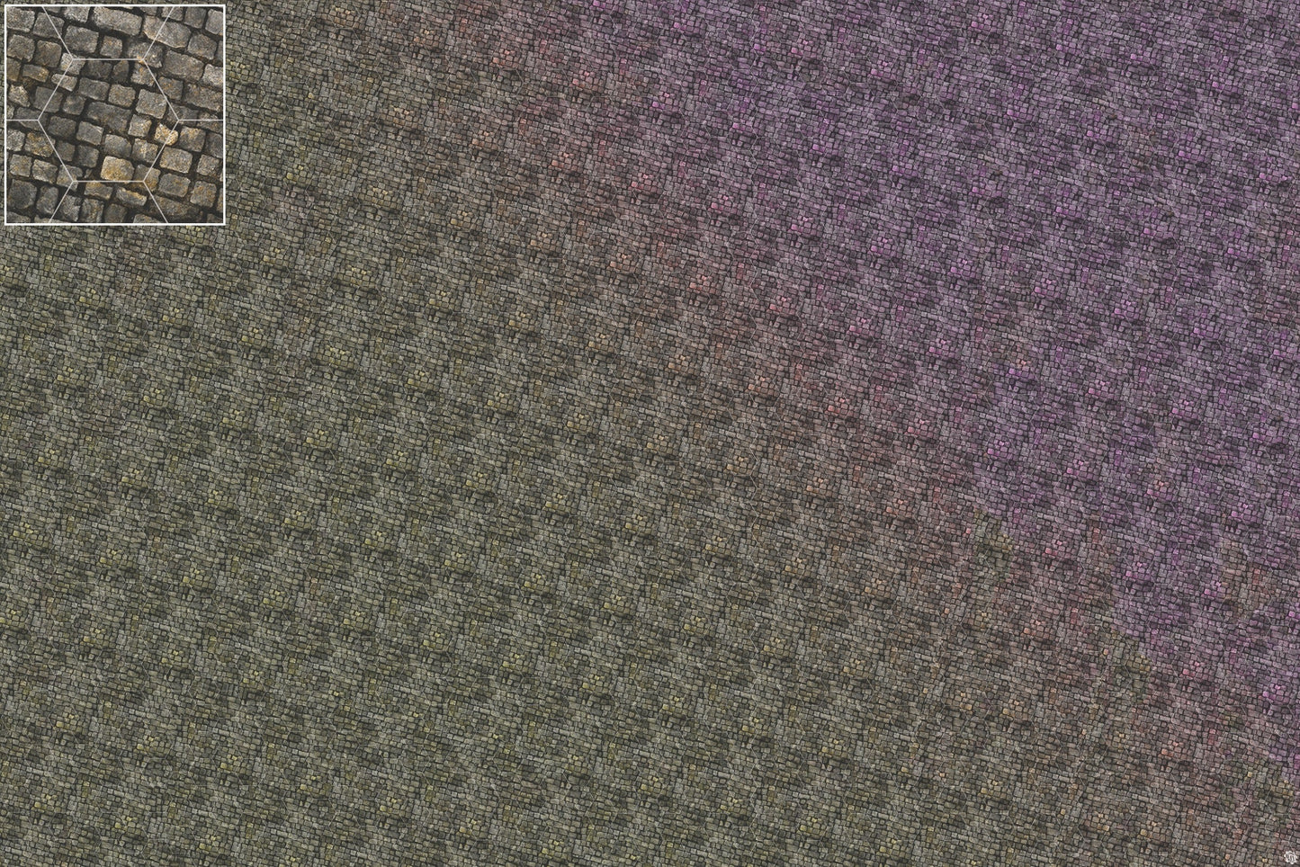 Bustling City Tabletop Wargaming Play Mat - Victorian Cobblestone Streets by Mats by Mars
