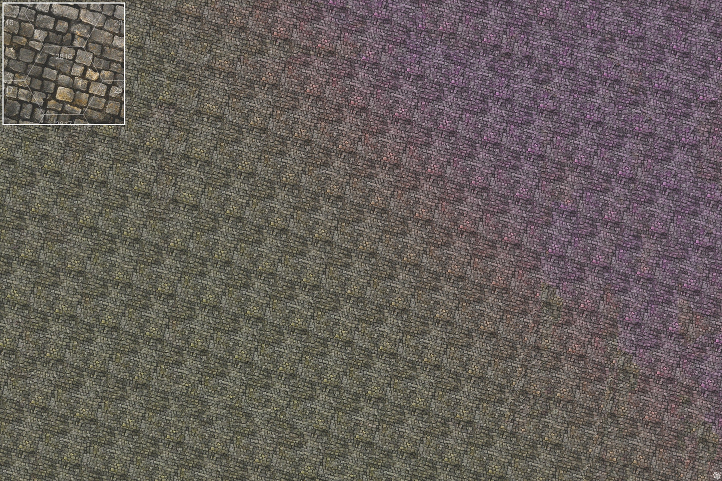 Bustling City Tabletop Wargaming Play Mat - Victorian Cobblestone Streets by Mats by Mars