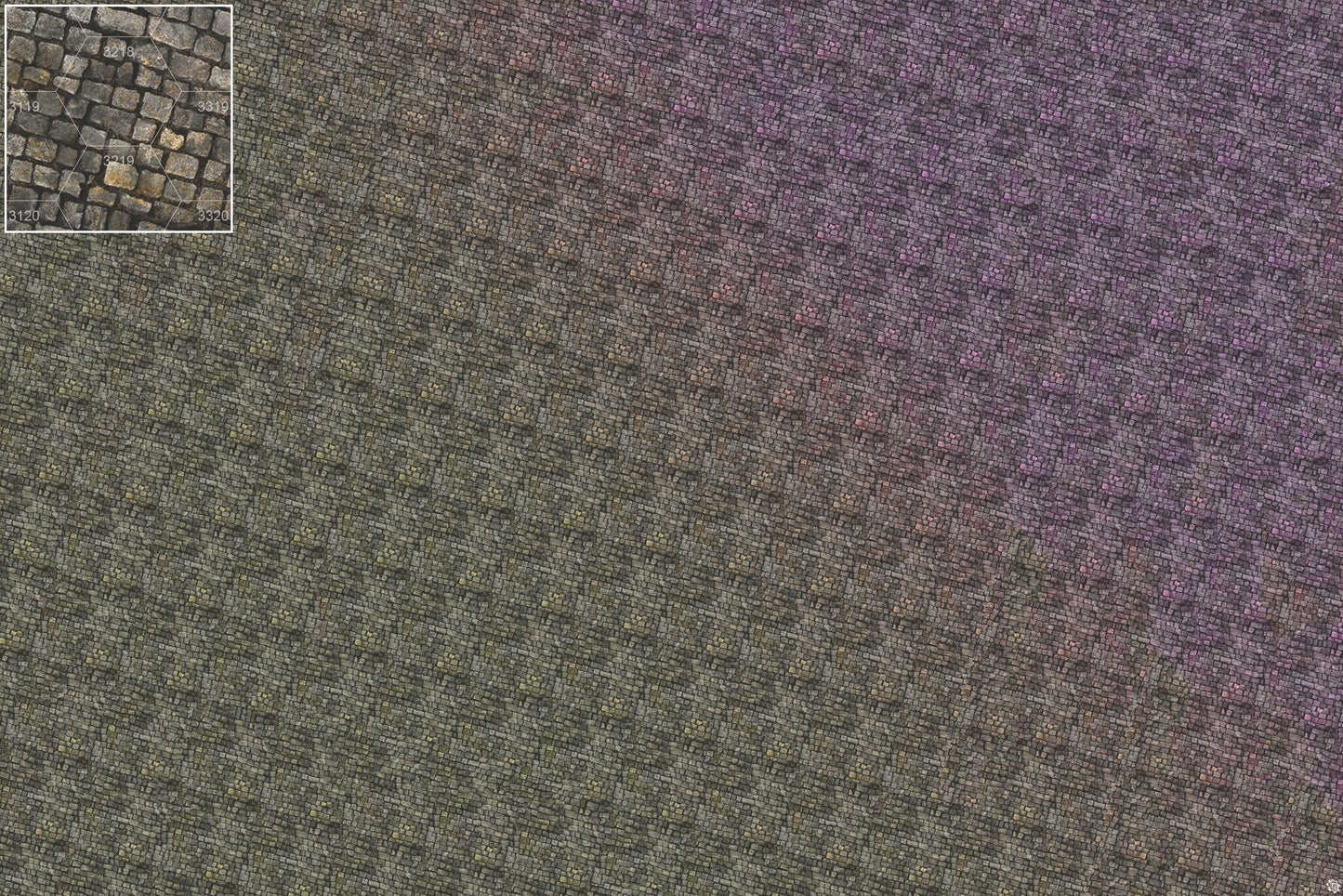 Bustling City Tabletop Wargaming Play Mat - Victorian Cobblestone Streets by Mats by Mars