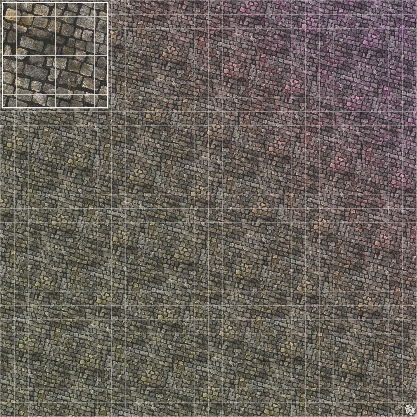 Bustling City Tabletop Wargaming Play Mat - Victorian Cobblestone Streets by Mats by Mars