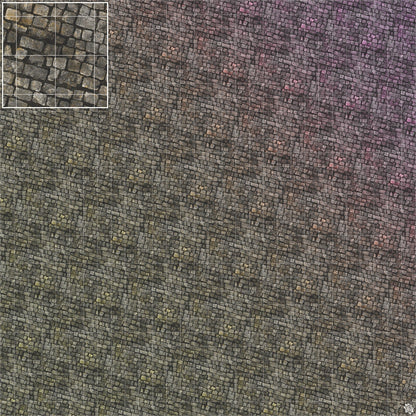Bustling City Tabletop Wargaming Play Mat - Victorian Cobblestone Streets by Mats by Mars