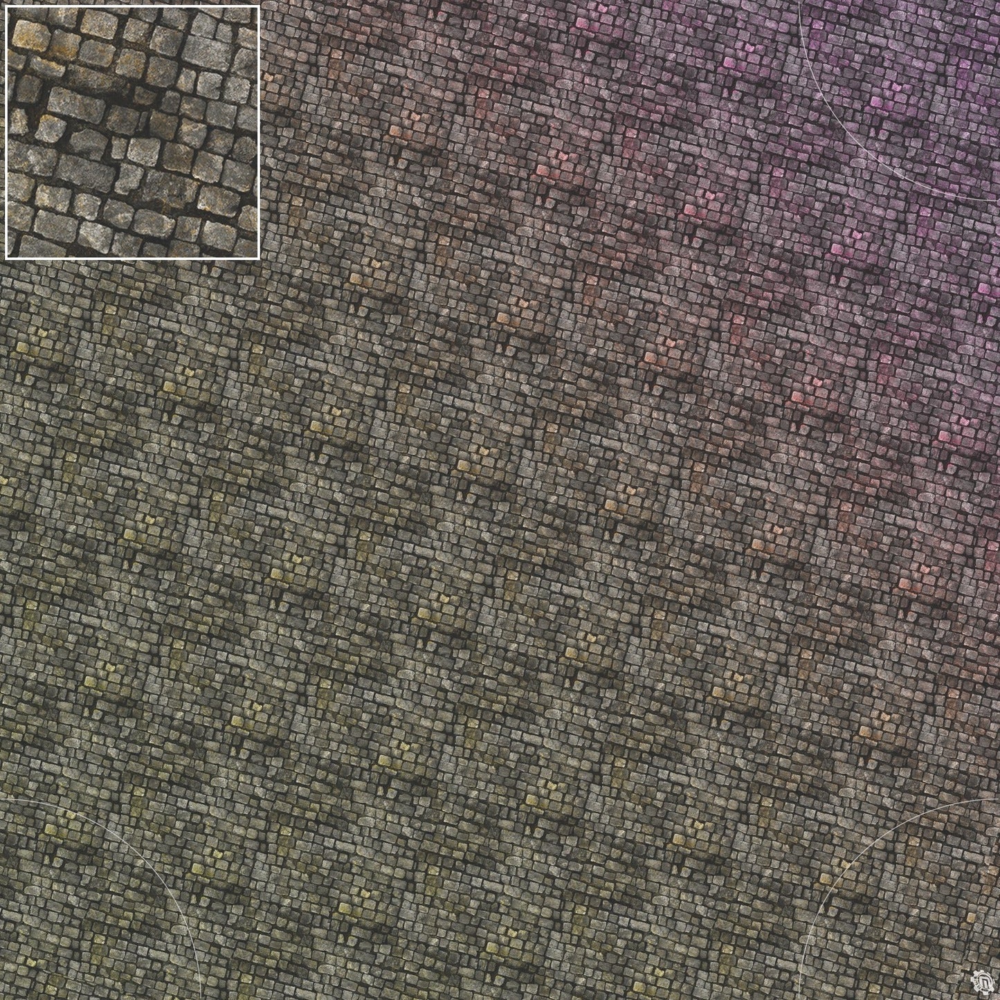 Bustling City Tabletop Wargaming Play Mat - Victorian Cobblestone Streets by Mats by Mars