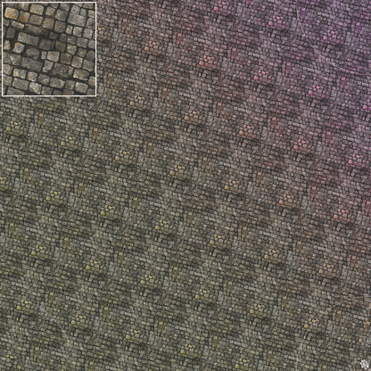 Bustling City Tabletop Wargaming Play Mat - Victorian Cobblestone Streets by Mats by Mars