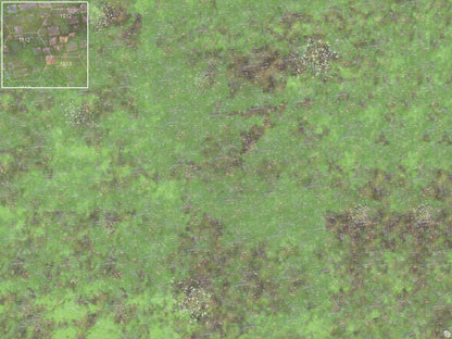 Mats by Mars: Overgrown Cobbles v1.0 Tabletop Wargaming Play Mat