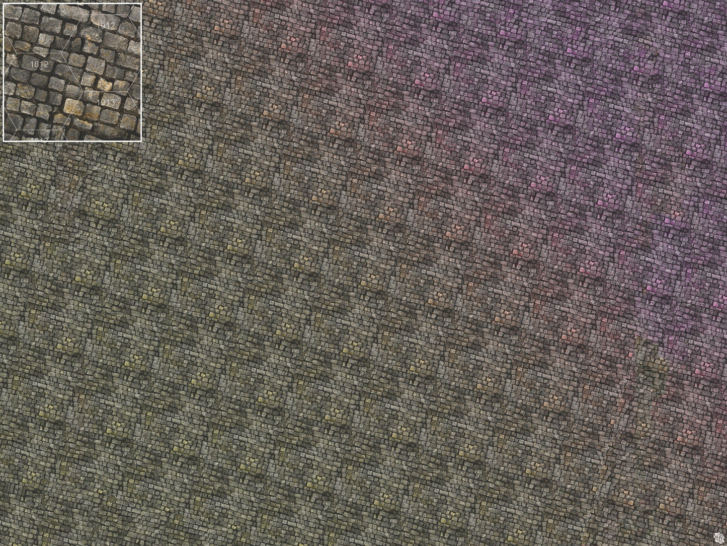 Bustling City Tabletop Wargaming Play Mat - Victorian Cobblestone Streets by Mats by Mars