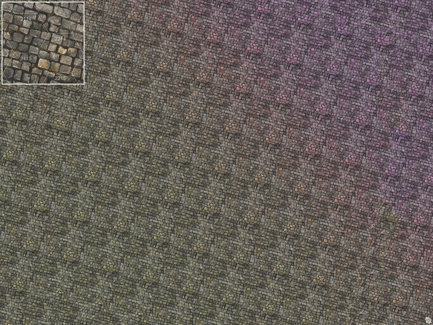 Bustling City Tabletop Wargaming Play Mat - Victorian Cobblestone Streets by Mats by Mars