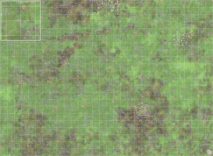 Mats by Mars: Overgrown Cobbles v1.0 Tabletop Wargaming Play Mat