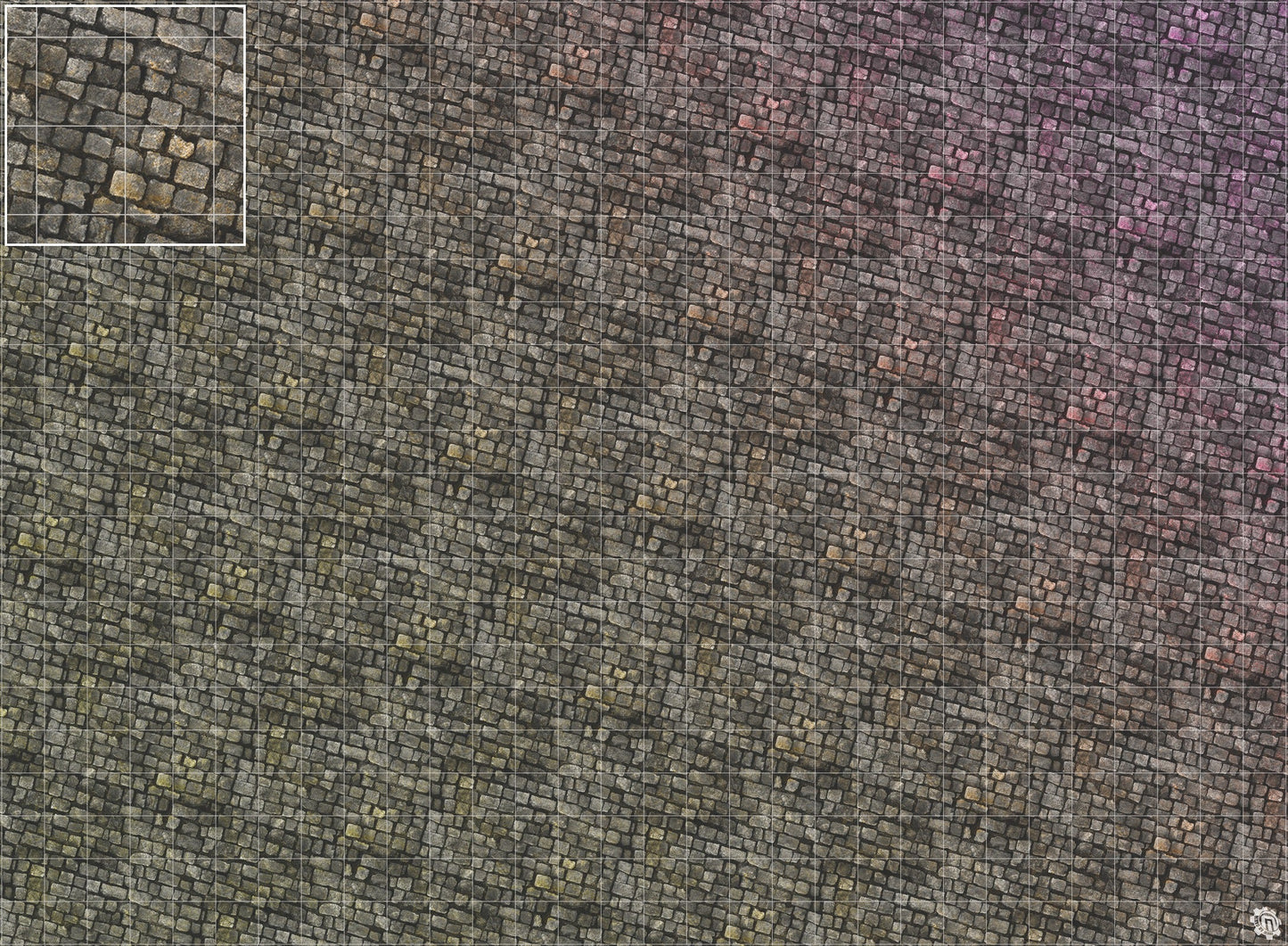 Bustling City Tabletop Wargaming Play Mat - Victorian Cobblestone Streets by Mats by Mars