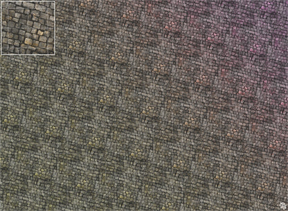 Bustling City Tabletop Wargaming Play Mat - Victorian Cobblestone Streets by Mats by Mars