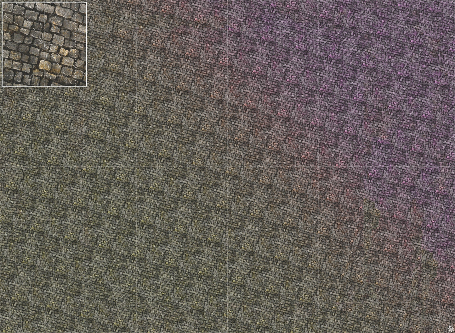 Bustling City Tabletop Wargaming Play Mat - Victorian Cobblestone Streets by Mats by Mars