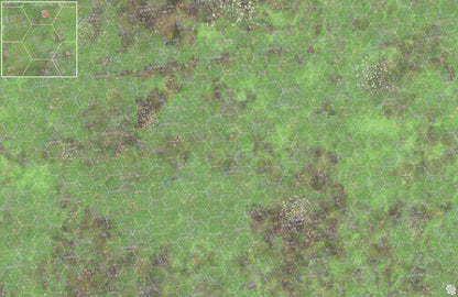 Mats by Mars: Overgrown Cobbles v1.0 Tabletop Wargaming Play Mat
