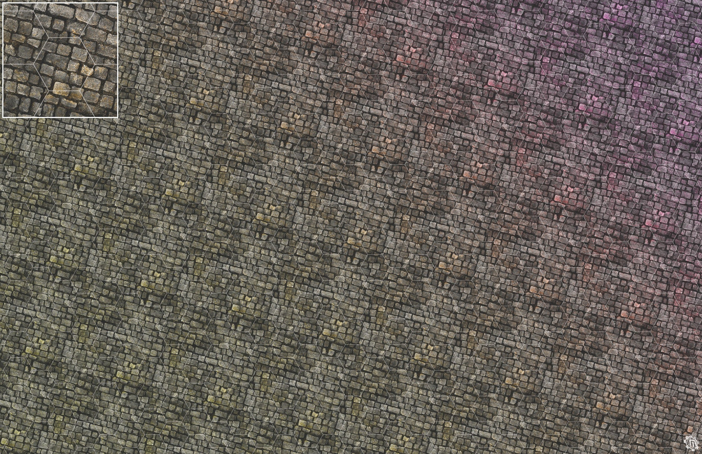 Bustling City Tabletop Wargaming Play Mat - Victorian Cobblestone Streets by Mats by Mars