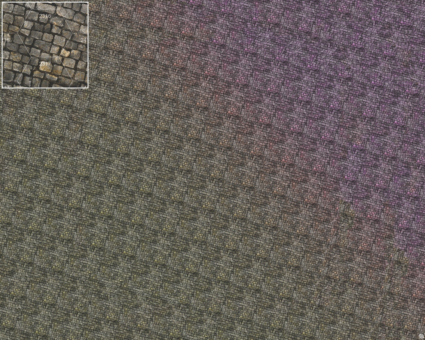 Bustling City Tabletop Wargaming Play Mat - Victorian Cobblestone Streets by Mats by Mars