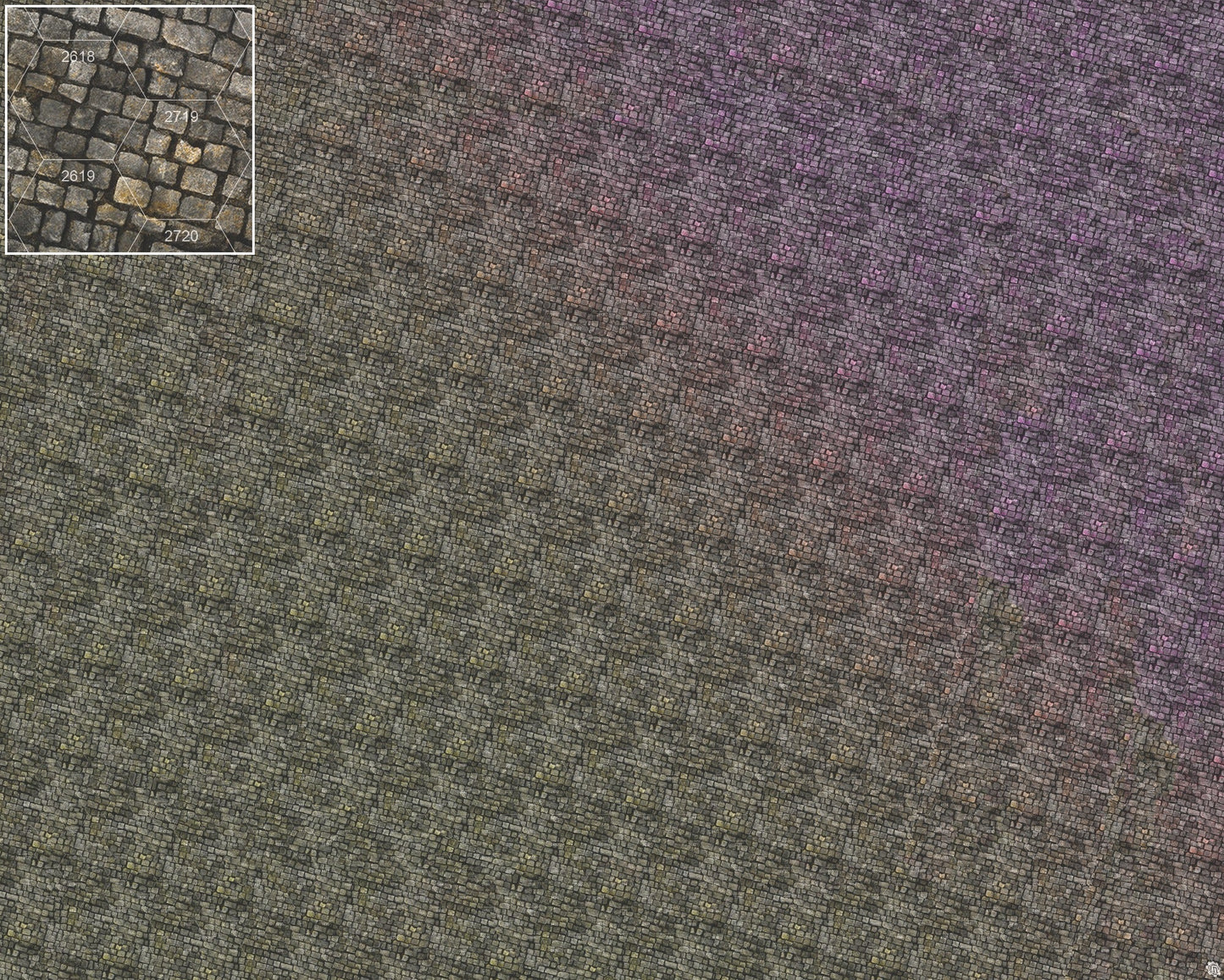 Bustling City Tabletop Wargaming Play Mat - Victorian Cobblestone Streets by Mats by Mars