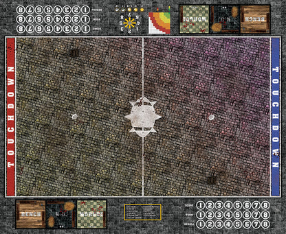Mats by Mars:  Bustling City v1.0 Fantasy Football Play Mat / Pitch