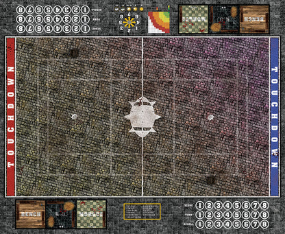 Mats by Mars:  Bustling City v1.0 Fantasy Football Play Mat / Pitch