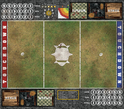 Grassy Spring Fantasy Football Play Mat – Classic Blood Bowl Pitch by Mats by Mars