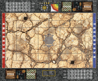 Mats by Mars:  Desert Fantasy Football Play Mat / Pitch