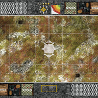 Mats by Mars:  Abandoned City Fantasy Football Play Mat / Pitch