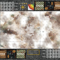 Mats by Mars:  Snowy Tundra Fantasy Football Play Mat / Pitch