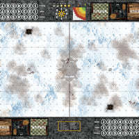 Mats by Mars:  Winter's Wrath Fantasy Football Play Mat / Pitch