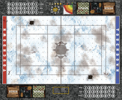 Mats by Mars:  Winter's Wrath Fantasy Football Play Mat / Pitch