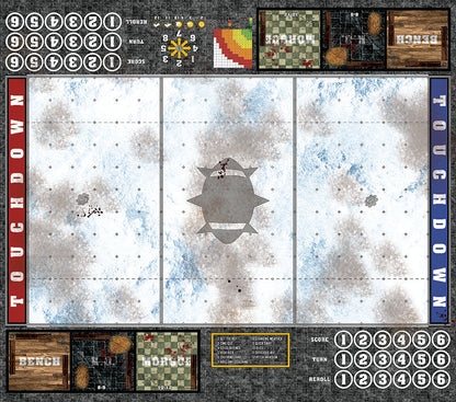 Mats by Mars:  Winter's Wrath Fantasy Football Play Mat / Pitch