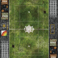 Mats by Mars:  Overgrown Cobbles Fantasy Football Play Mat / Pitch