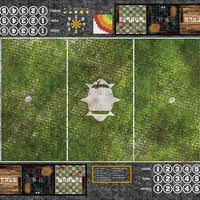 Mats by Mars:  Overgrown Cobbles Fantasy Football Play Mat / Pitch