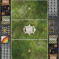 Mats by Mars:  Overgrown Cobbles Fantasy Football Play Mat / Pitch