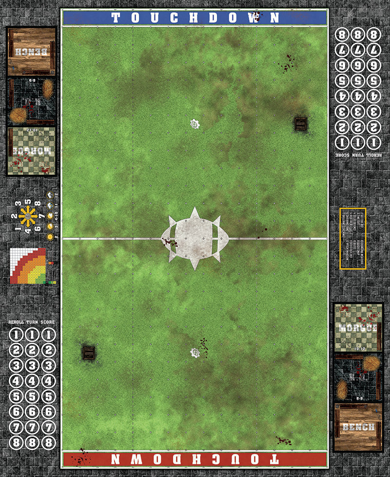 Mats by Mars:  Verdant Field Fantasy Football Play Mat / Pitch