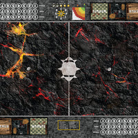 Mats by Mars:  Molten Crust Fantasy Football Play Mat / Pitch