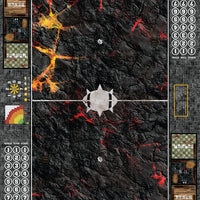 Mats by Mars:  Molten Crust Fantasy Football Play Mat / Pitch