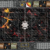 Mats by Mars:  Molten Crust Fantasy Football Play Mat / Pitch