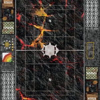 Mats by Mars:  Molten Crust Fantasy Football Play Mat / Pitch